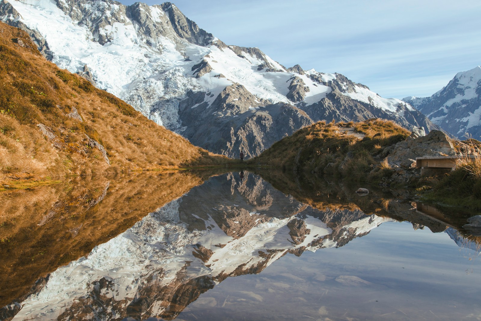 landscape photography of mountain covered with snow